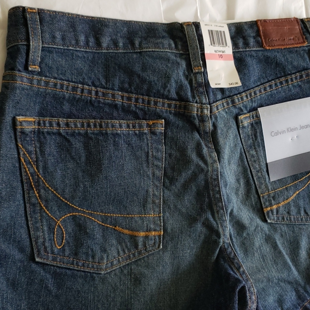 Calvin Klein Jeans NEW Side Slit Shorts Women's 10 - Picture 6 of 16